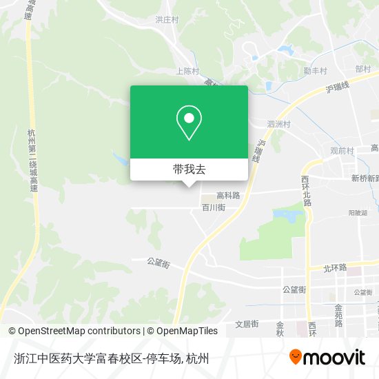 浙江中医药大学富春校区-停车场地图