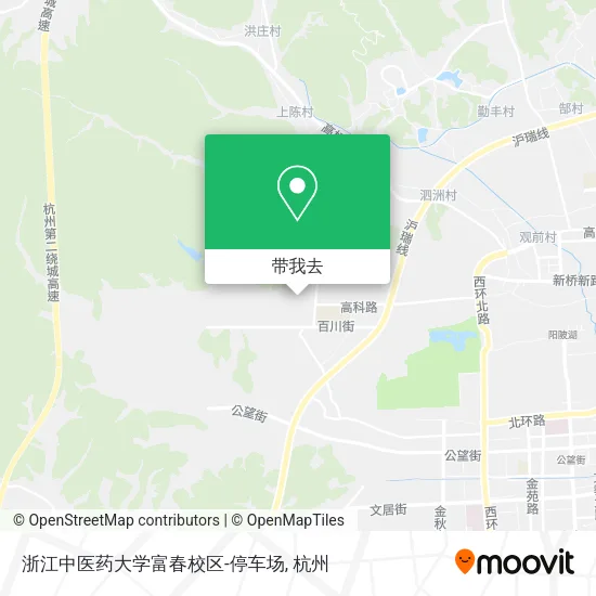 浙江中医药大学富春校区-停车场地图