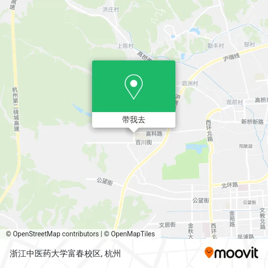 浙江中医药大学富春校区地图