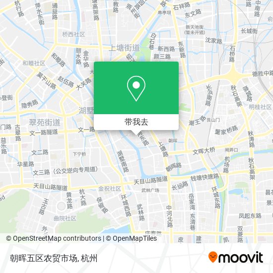 朝晖五区农贸市场地图