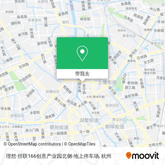 理想·丝联166创意产业园北侧-地上停车场地图