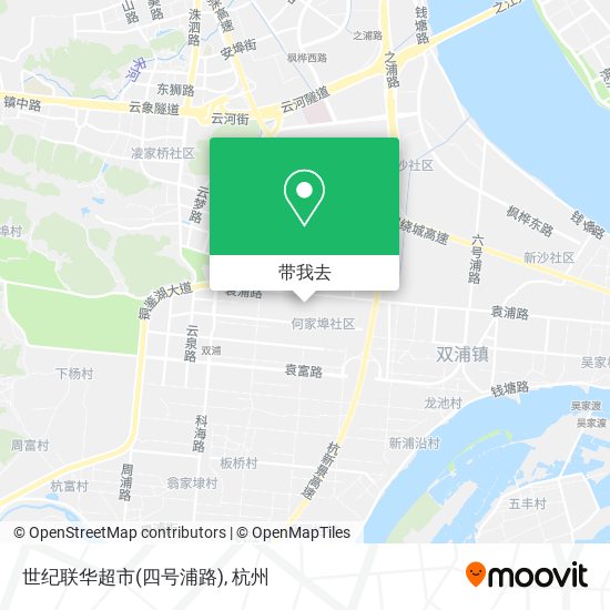 世纪联华超市(四号浦路)地图