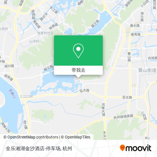 全乐湘湖金沙酒店-停车场地图