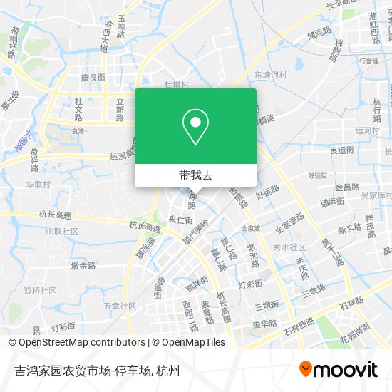 吉鸿家园农贸市场-停车场地图