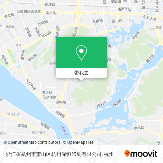 浙江省杭州市萧山区杭州泽恒印刷有限公司地图
