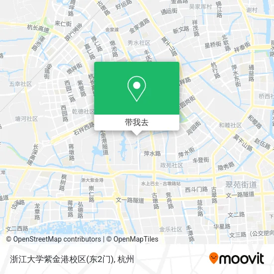 浙江大学紫金港校区(东2门)地图