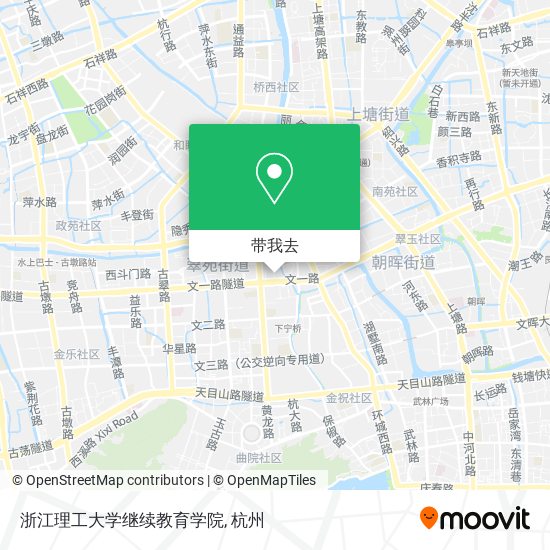 浙江理工大学继续教育学院地图