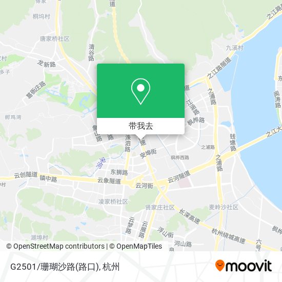 G2501/珊瑚沙路(路口)地图