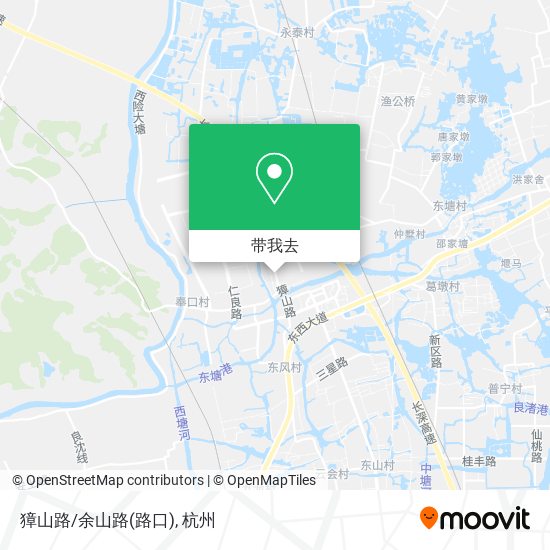 獐山路/余山路(路口)地图