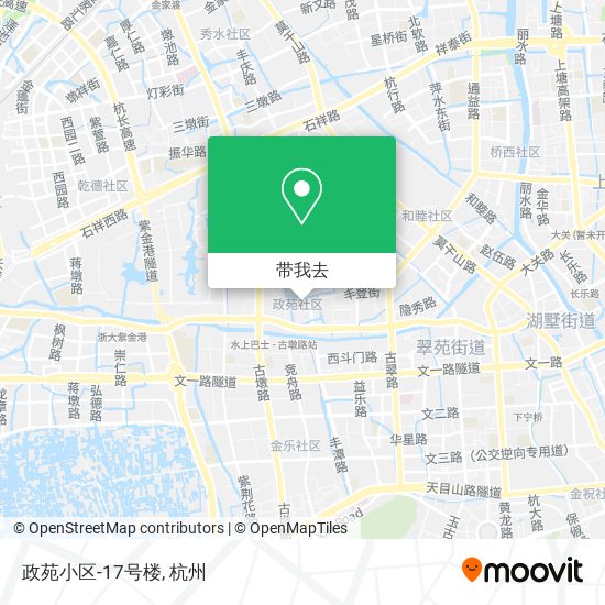 政苑小区-17号楼地图