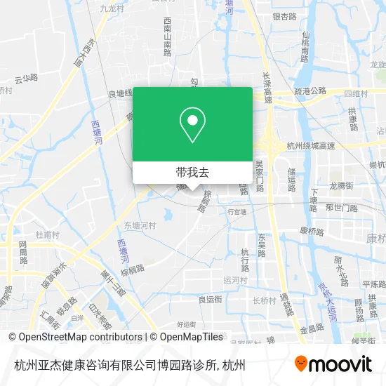 杭州亚杰健康咨询有限公司博园路诊所地图