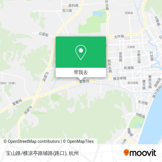 宝山路/横凉亭路辅路(路口)地图