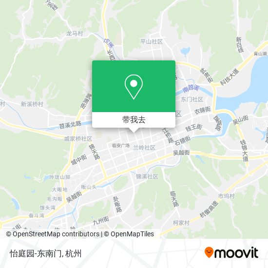 怡庭园-东南门地图