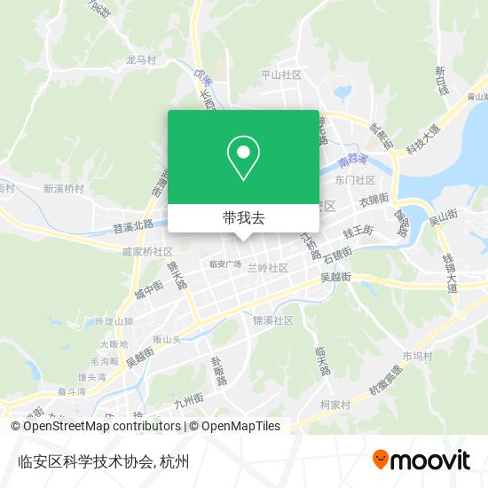 临安区科学技术协会地图