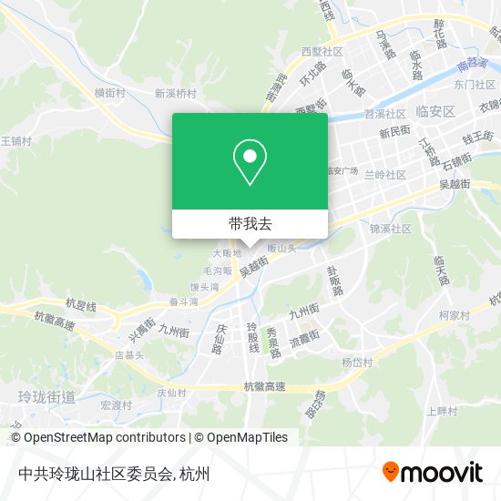 中共玲珑山社区委员会地图