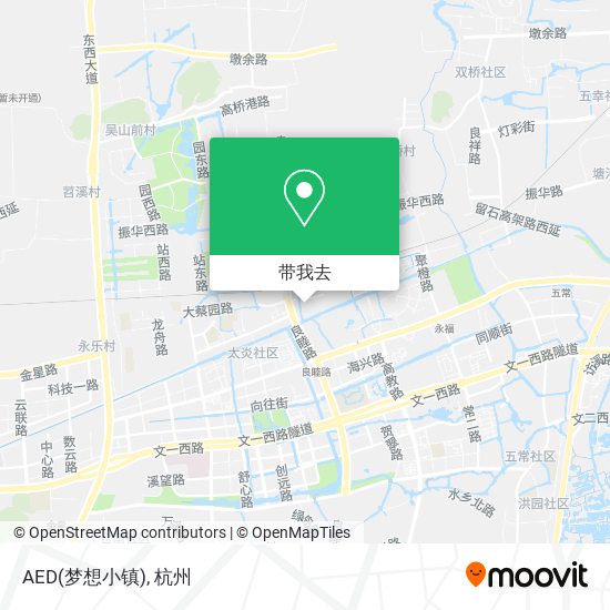 AED(梦想小镇)地图