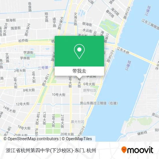 浙江省杭州第四中学(下沙校区)-东门地图