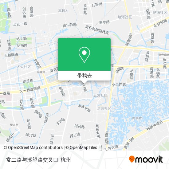 常二路与溪望路交叉口地图