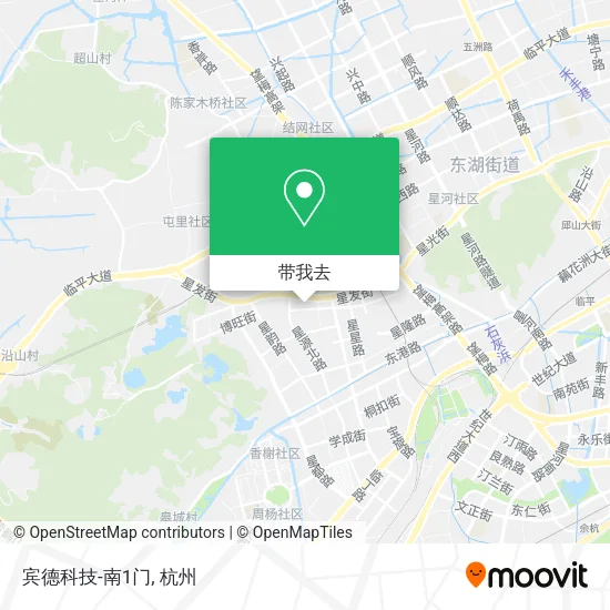 宾德科技-南1门地图