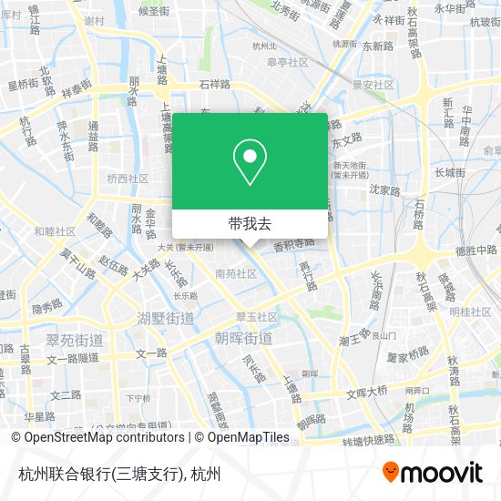 杭州联合银行(三塘支行)地图