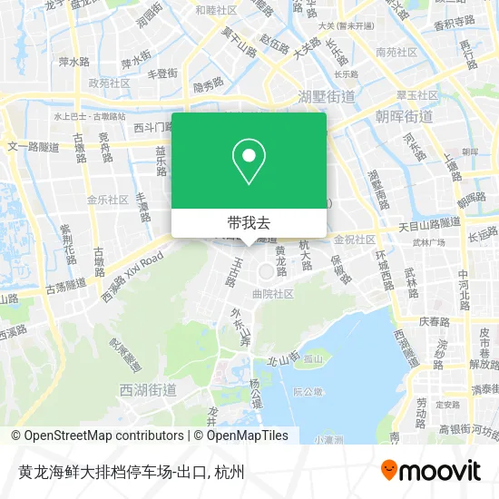 黄龙海鲜大排档停车场-出口地图