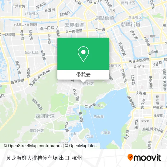 黄龙海鲜大排档停车场-出口地图