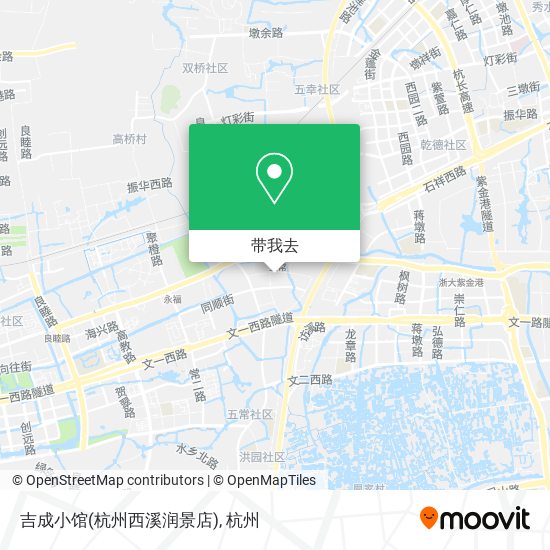 吉成小馆(杭州西溪润景店)地图