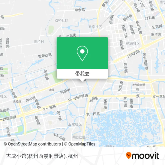 吉成小馆(杭州西溪润景店)地图