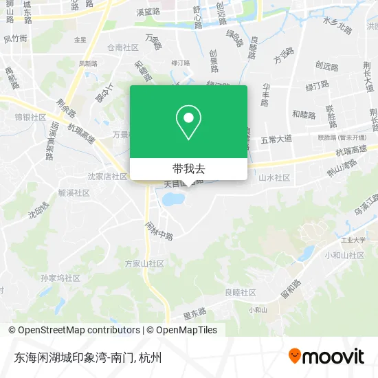 东海闲湖城印象湾-南门地图