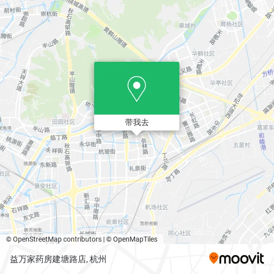 益万家药房建塘路店地图