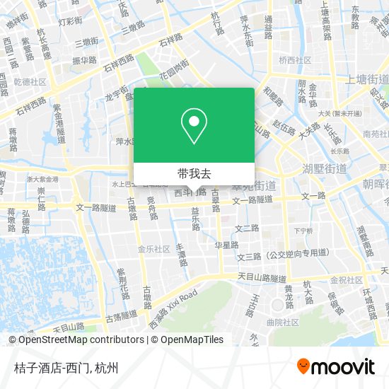 桔子酒店-西门地图
