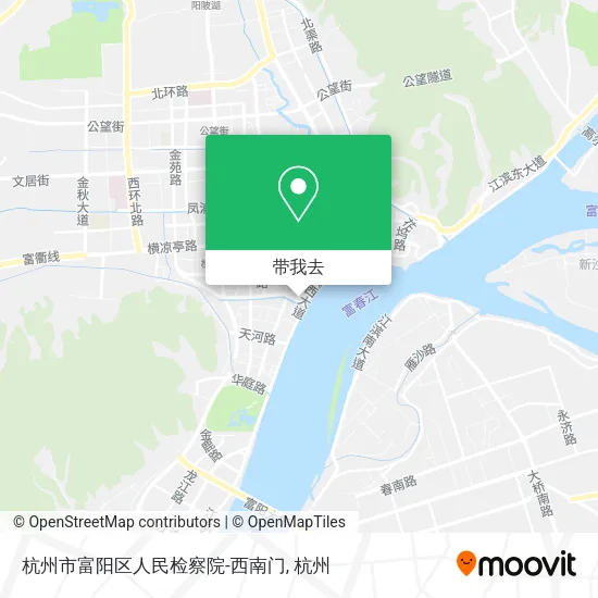 杭州市富阳区人民检察院-西南门地图