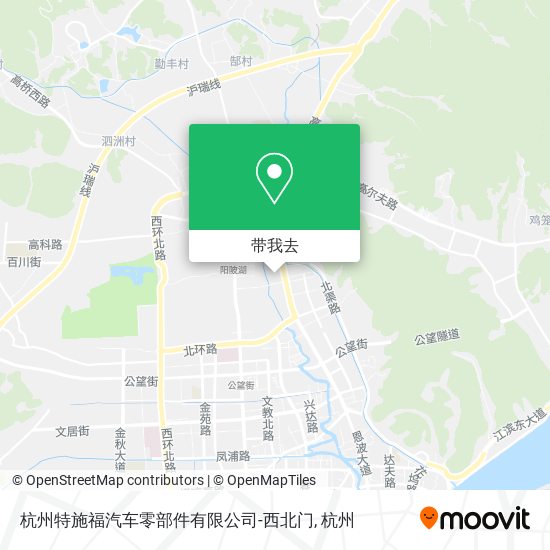 杭州特施福汽车零部件有限公司-西北门地图