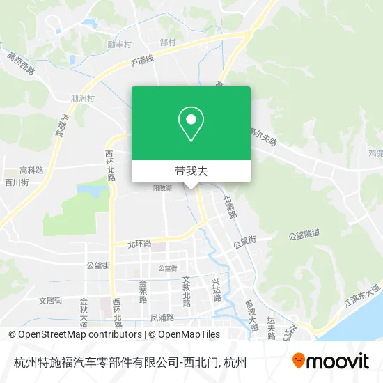 杭州特施福汽车零部件有限公司-西北门地图
