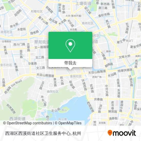 西湖区西溪街道社区卫生服务中心地图
