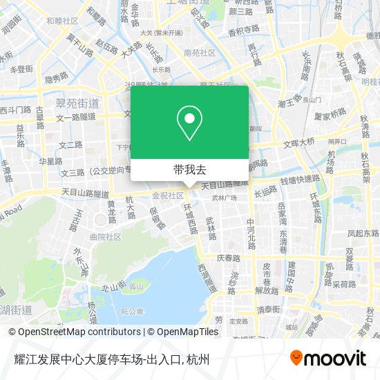耀江发展中心大厦停车场-出入口地图