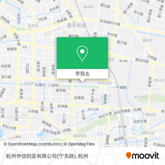 杭州华信织染有限公司(宁东路)地图
