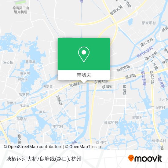 塘栖运河大桥/良塘线(路口)地图