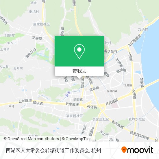 西湖区人大常委会转塘街道工作委员会地图