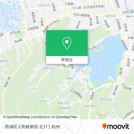 西湖区人民检察院-北1门地图