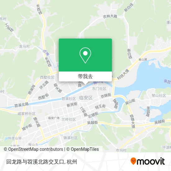 回龙路与苕溪北路交叉口地图