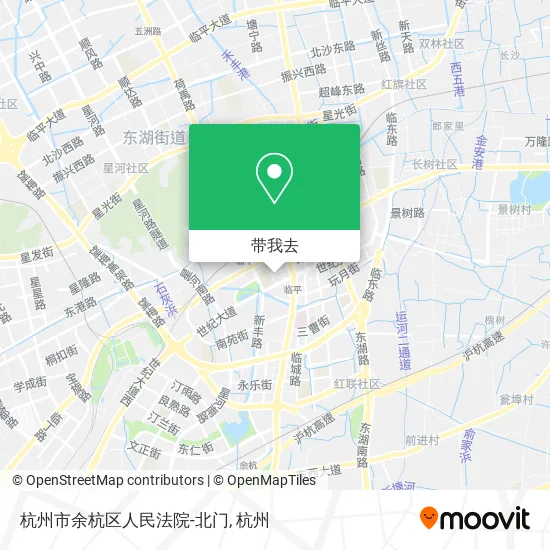 杭州市余杭区人民法院-北门地图