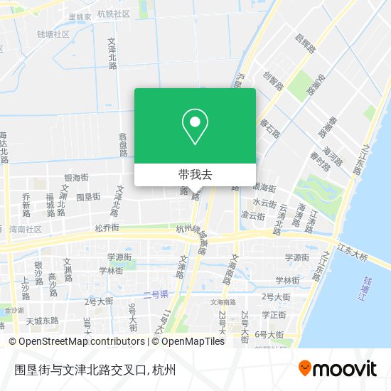 围垦街与文津北路交叉口地图