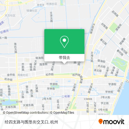 经四支路与围垦街交叉口地图