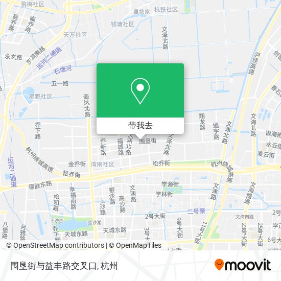围垦街与益丰路交叉口地图