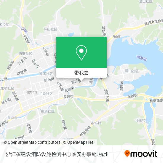 浙江省建设消防设施检测中心临安办事处地图