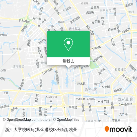 浙江大学校医院(紫金港校区分院)地图