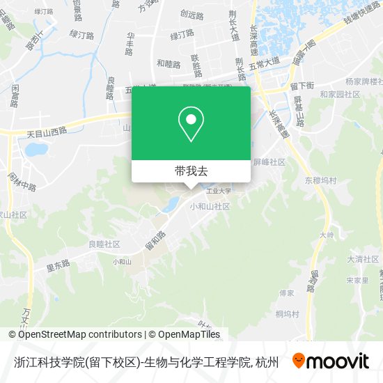 浙江科技学院(留下校区)-生物与化学工程学院地图