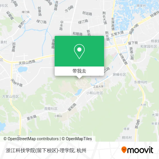 浙江科技学院(留下校区)-理学院地图