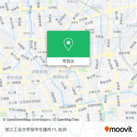 浙江工业大学留学生楼尚11地图